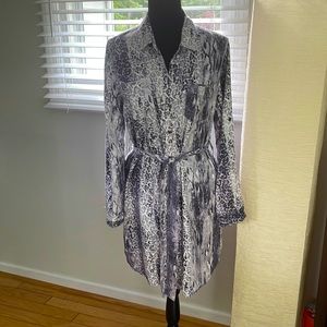 Animal print duster